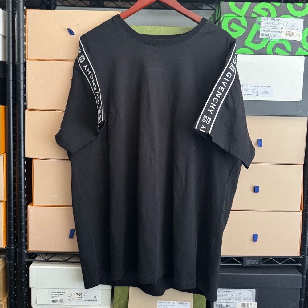 Givenchy Logo Tape Detail Crew Shirt